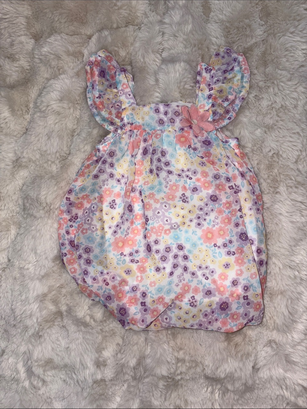 Baby Floral Bubble Romper